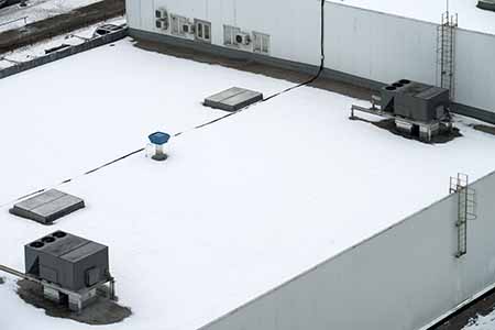 Commercial flat roof